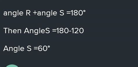In a rhombus rstu if ∆r=120 then what is the measure of ∆s - Brainly.in