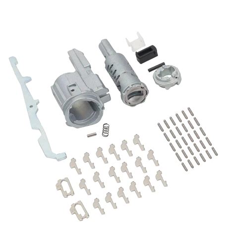 Buy ZPZPHOM Ignition Switch Lock Cylinder Disassembled Barrel Lock, Repair Kit Tumbler W/O Keys ...
