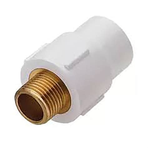 UPVC Male Adaptor Brass Threaded MABT (SCH 80) 2.5cm (1 inch) : Amazon ...