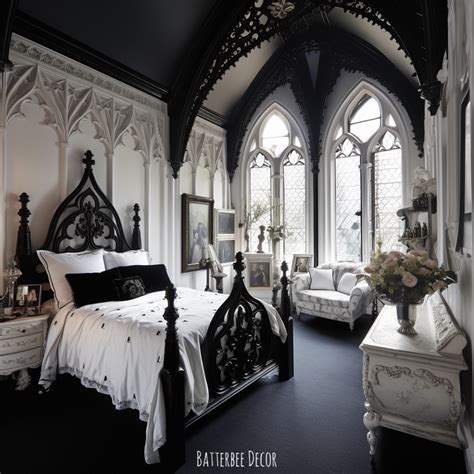 White Gothic Bedroom | Gothic bedroom, Gothic decor bedroom, Dark home ...