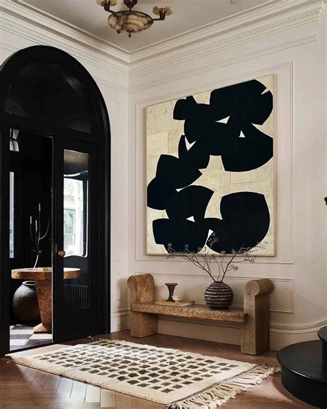 Minimalist Abstract Art #MA129 - 30''x 30''/ 76x 76 CM / Rolled Canvas ...