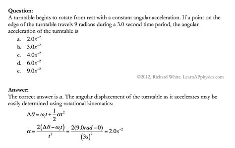 Rotational Motion Physics