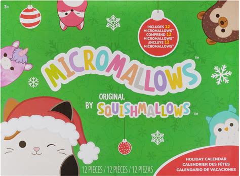 Amazon.com: Squishmallows MicroMallow 12 Day Advent Calendar : Home ...