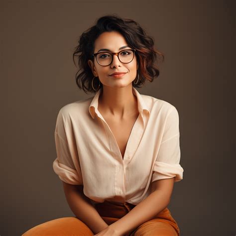 a 35 year old spanish entrepreneur woman in a posture that states that ...