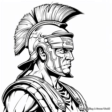 Roman Coloring Pages Soldier Ancient Rome Colouring Soldiers Drawing ...