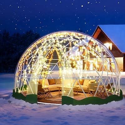 MAPONEEN 12FT Garden Dome Tent, Geodesic Dome Greenhouse with India | Ubuy