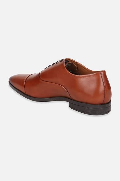 Buy Men Brown Leather Oxford Shoes Online - 39633721 | Louis Philippe