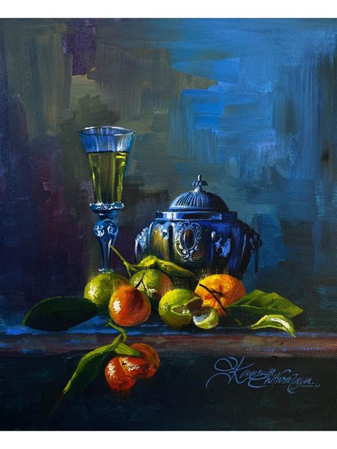 Still Life Fruits | Acrylic Painting | Exotic India Art