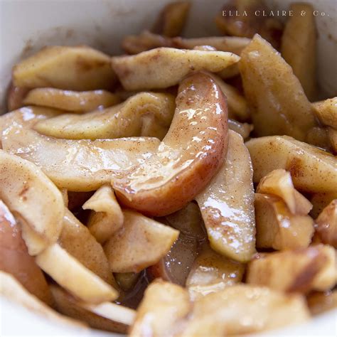 The MOST Delicious Cinnamon Apples in a Slow Cooker - Ella Claire & Co.