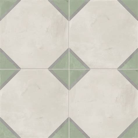 Sage Green Patterned Tile | Victorian Diamond Patterned Floor & Wall Tile