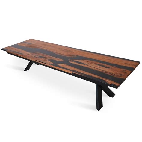 Smola Teakwood Resin Conference / Dining Table | Alankaram