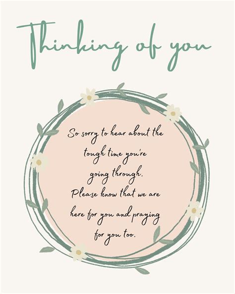 THINKING OF YOU poem/ send your thoughts and prayers to loved | Etsy