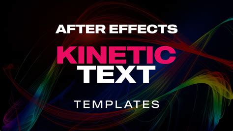 10 Best Kinetic Typography Templates For After Effects – HACU