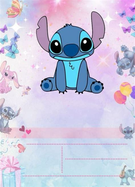 15 invitaciones de stitch para editar gratis whatsapp e imprimir – Artofit