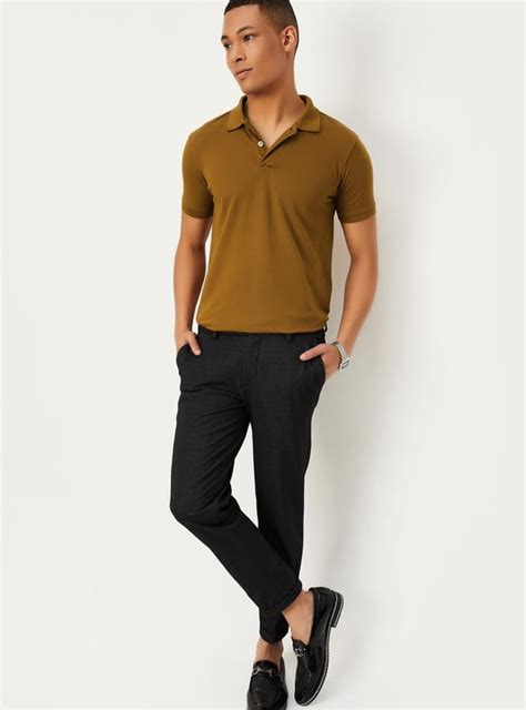 Buy Men Slim Fit Polo T-shirt Online at just Rs. 399.0 - 1000012926765 ...