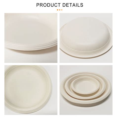 Eco Friendly PLA Biodegradable Disposable Round Plates