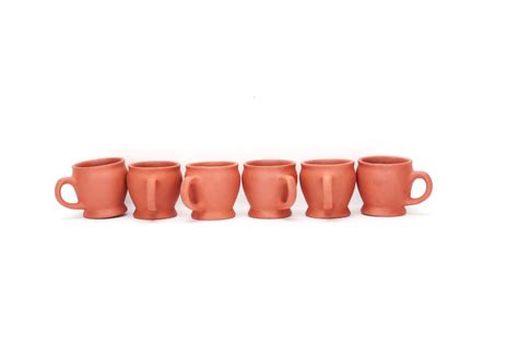 Buy Bokketto India Pack of 6 Terracotta Handmade Traditional Earthen ...
