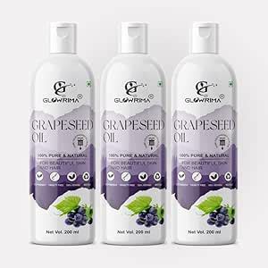 Buy Glowrima 100% Pure & Natural Cold Pressed Grapeseed Oil For Skin ...