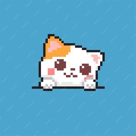 Cat Head Pixel Art