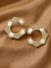 Buy Fresh Water Pearl Geometric AD Earrings – Shop Online – Digital ...