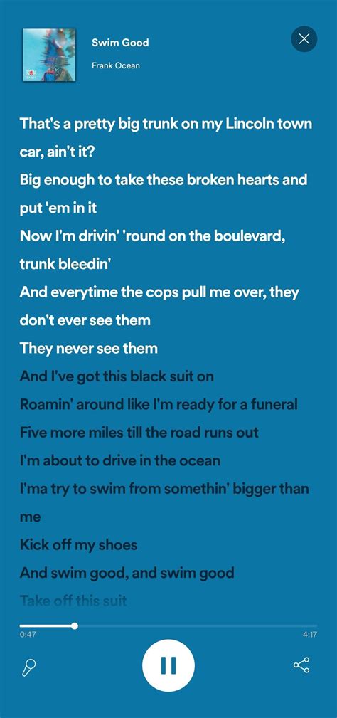 swim good - frank ocean | Frank ocean, Frank ocean swim good, Frank ...