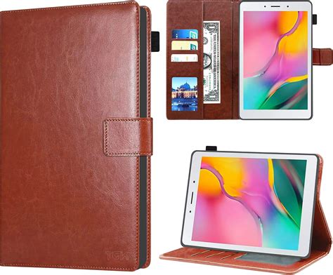 Caseous Leather Flip Magnetic Closure Card Slots Cover Case Back for ...