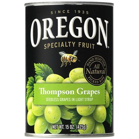 Oregon Fruit Products Thompson Seedless in Light Syrup Grapes (15 oz ...