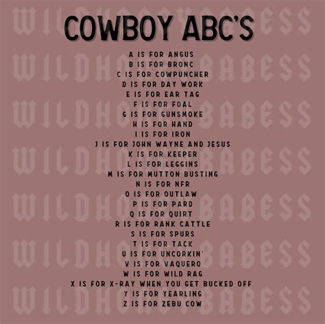 Cowboy Abcs Png, Western Alphabet, Cowboy Alphabet Png, Cowboy Png ...