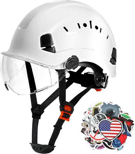 AOLAMEGS Construction Safety Hard Hat with Visor-ANSI Z89.1 OSHA ...