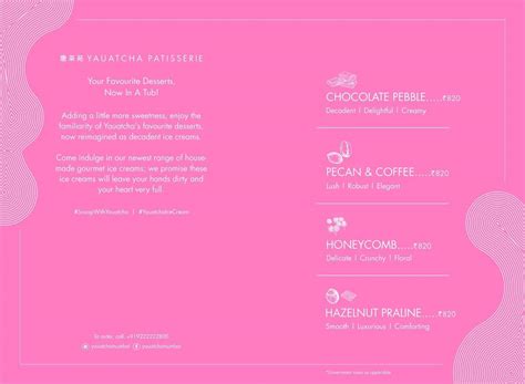 Menu at Yauatcha Mumbai, Mumbai, Raheja Tower