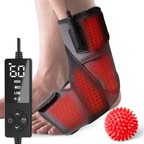 Sticro Heated Ankle Wrap for Achilles Tendonitis & Plantar Fasciitis Relief - Foot Heating Pad ...