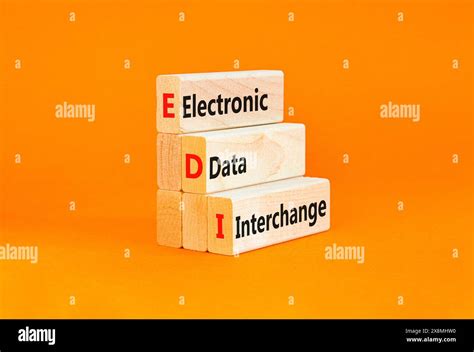 EDI electronic data interchange symbol. Concept words EDI electronic ...