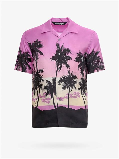 Palm Angels Shirt Pink Mens Palm Angels