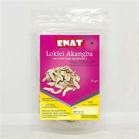 ENAT Loklei Akangba (Sun Dried Ginger Lily Rhizome) 20gm : Amazon.in ...