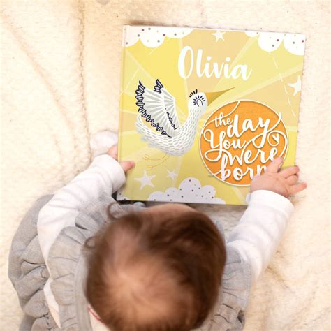 'The Day You Were Born' Personalised New Baby Book By FromLucy&Co