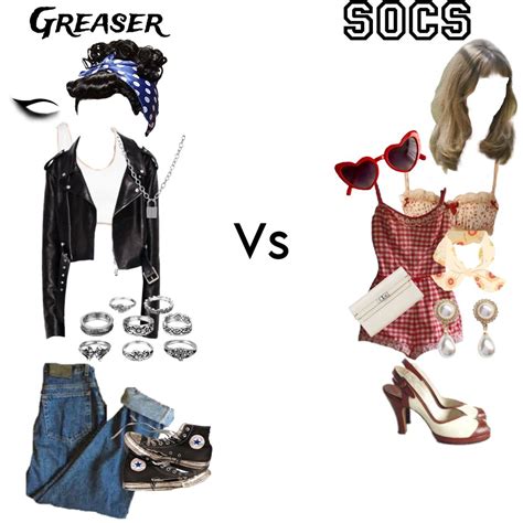 Greasers vs. Socs. | Greaser girl, Greaser outfit, The outsiders greasers