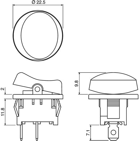 RS PRO | RS PRO SPDT, On-Off-On Rocker Switch Panel Mount | 419-772 | RS