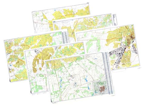 Harare (Zimbabwe) 6-Sheet Map Set - Soviet Military City Plans – Longitude Maps