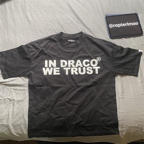 IN DRACO WE TRUST TEE FAST SHIPPING TEXT BEFORE... - Depop