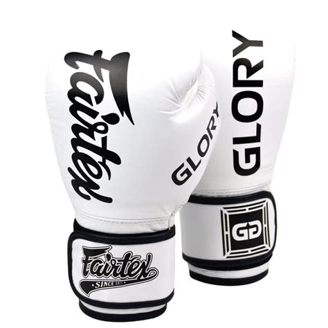 WhiteFairtex X Glory Boxing Gloves from Made4Fighters