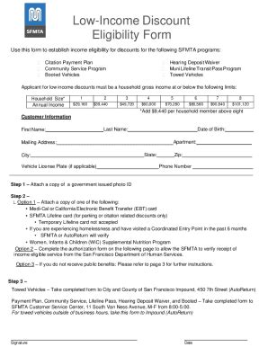 CA SFMTA Low-Income Discount Eligibility Form 2023-2026 - Fill and Sign ...