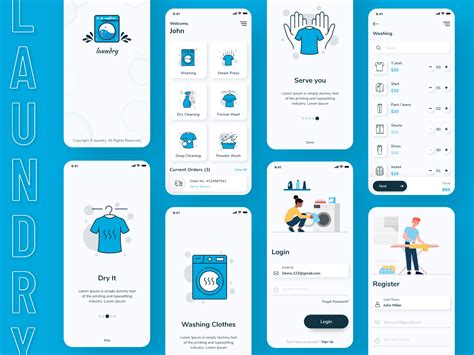 Laundry Service App Ui Design at Elden Martin blog