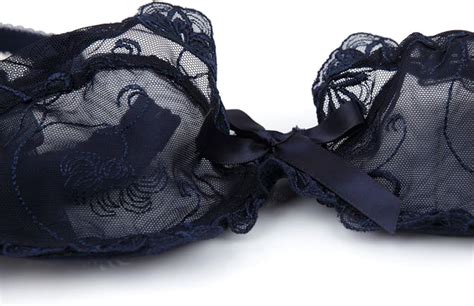 Buy Nanier Women's Thin Transparent Lace Bra Set Online at Lowest Price ...