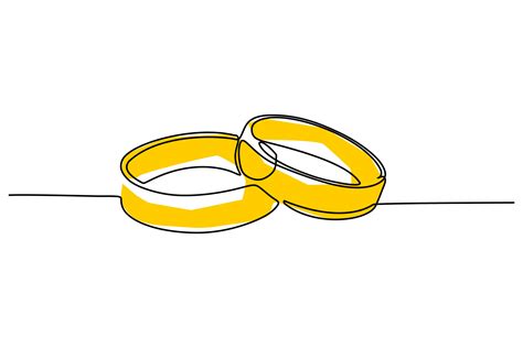 Two Wedding Rings Together Drawing at Mary Bilbo blog