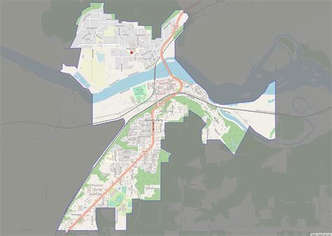 Map of Bonners Ferry city - Thong Thai Real