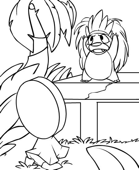 Neopets - Geraptiku Colouring Pages
