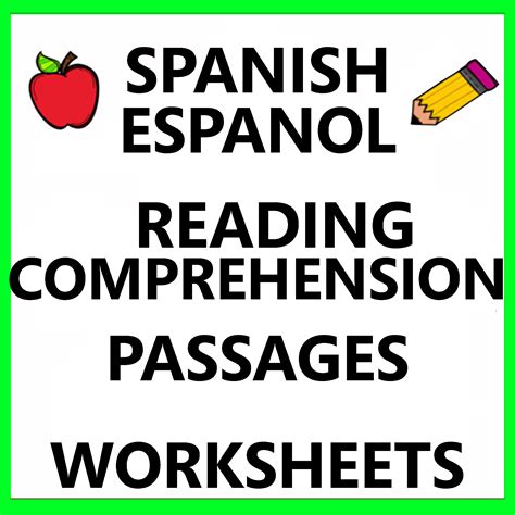Spanish Reading Comprehension Passages Short Stories Paragraphs ...