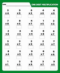 Image result for Multiplication Sheets with Numbers 9