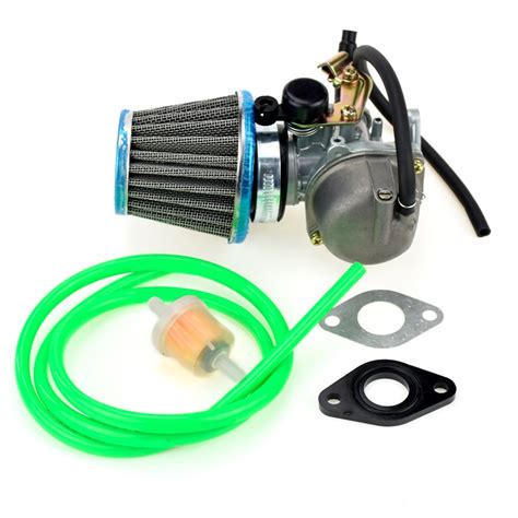 HIAORS PZ19 Carburetor ATV 35mm Air Filter Intake Gasket Fuel line ...