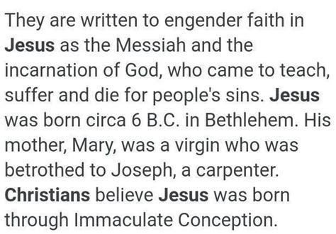 write a note on the life of Jesus Christ. - Brainly.in